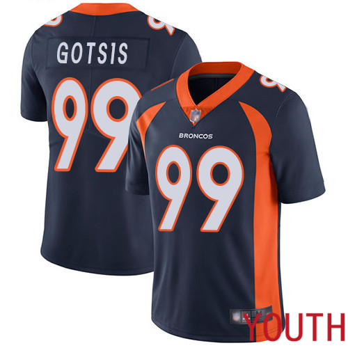Youth Denver Broncos #99 Adam Gotsis Navy Blue Alternate Vapor Untouchable Limited Player Football NFL Jersey